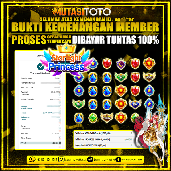 WITHDRAW STARLIGHT PRINCESS