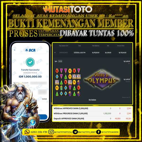 WITHDRAW GATES OF OLYMPUS