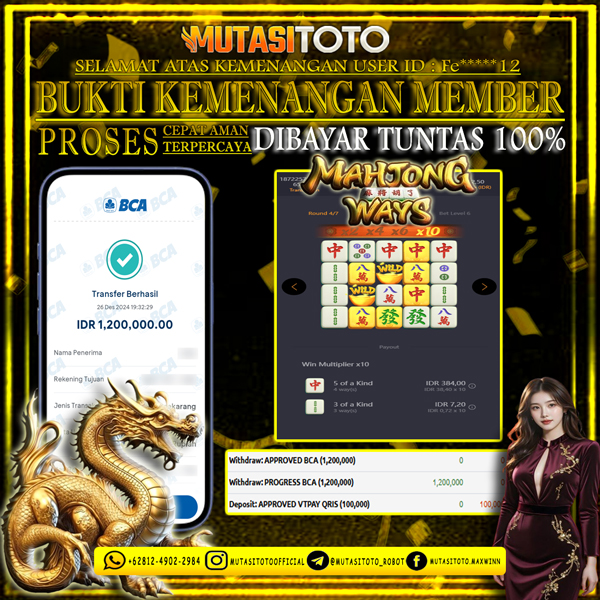 WITHDRAW MAHJONG WAYS