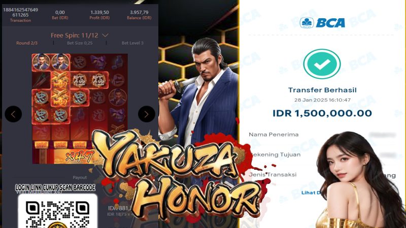 KEMENANGAN MEMBER BERMAIN DI YAKUZA HONOR PG SOFT