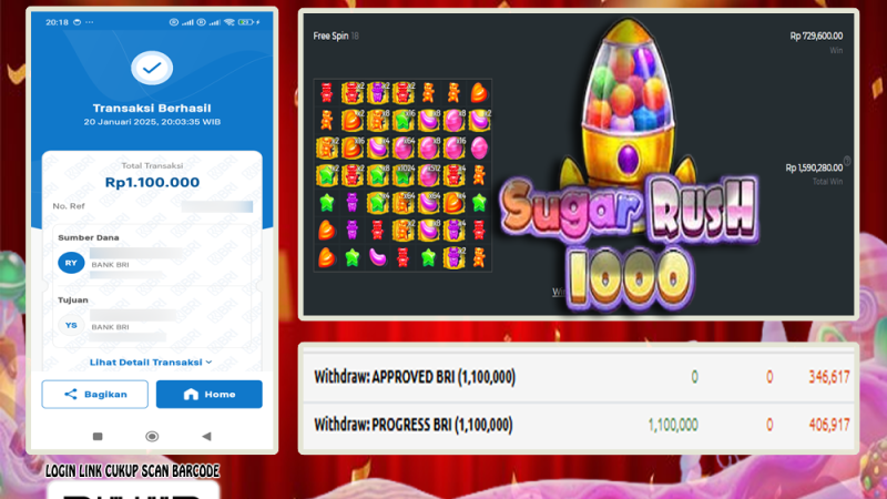 WITHDRAW SUGAR RUSH 1000