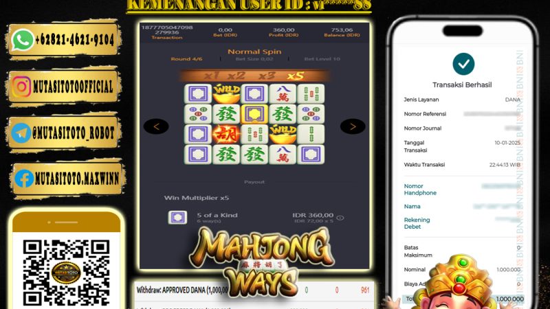 WITHDRAW MAHJONG WAYS