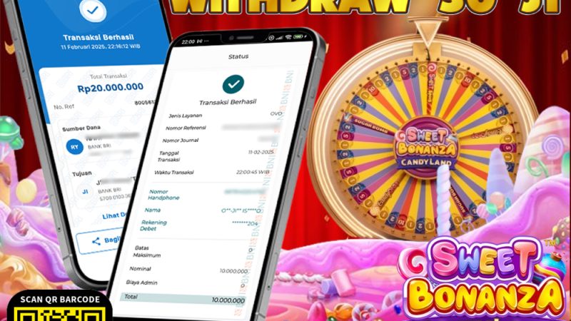 KEMENANGAN MEMBER BERMAIN DI LIVE – SWEET BONANZA CANDYLAND
