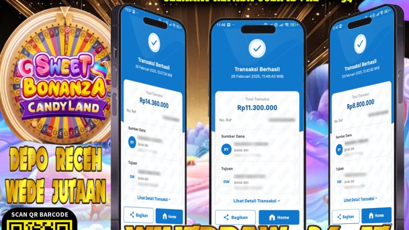 KEMENANGAN MEMBER BERMAIN DI LIVE – SWEET BONANZA CANDYLAND