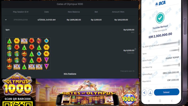 WITHDRAW GATES OF OLYMPUS 1000