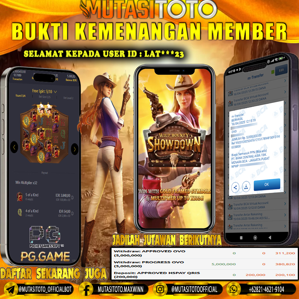 KEMENANGAN MEMBER BERMAIN DI WILD BOUNTY SHOWDOWN