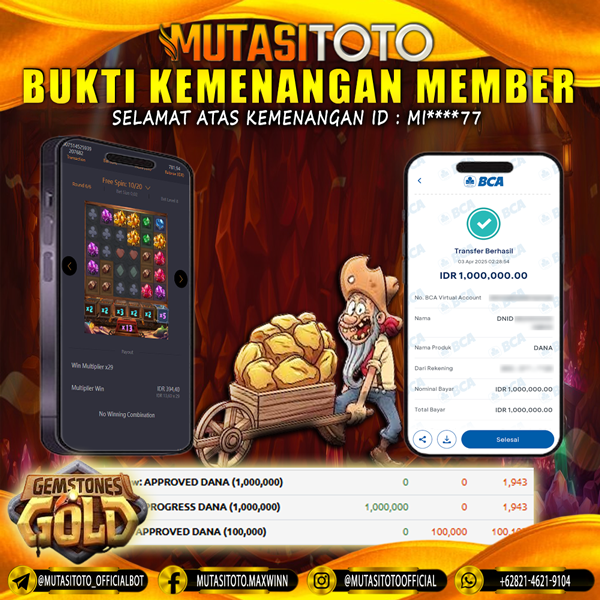 KEMENANGAN DI GEMSTONES GOLD