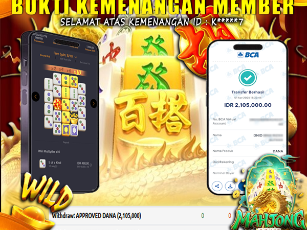 KEMENANGAN MEMBER BERMAIN DI MAHJONG WAYS 2 PG SOFT