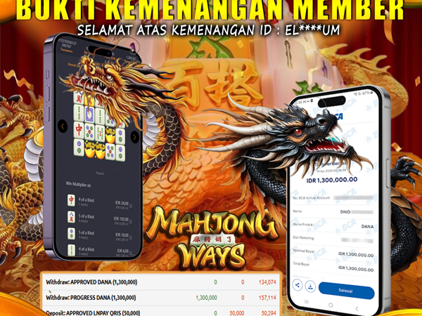 KEMENANGAN MEMBER BERMAIN DI MAHJONG WAYS PG SOFT
