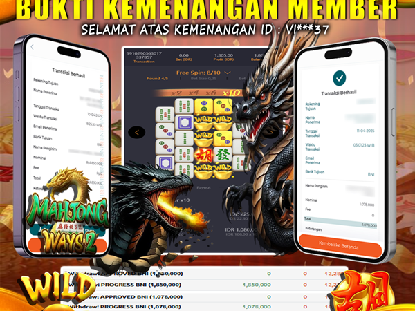 KEMENANGAN MEMBER BERMAIN DI MAHJONG WAYS 2 PG SOFT