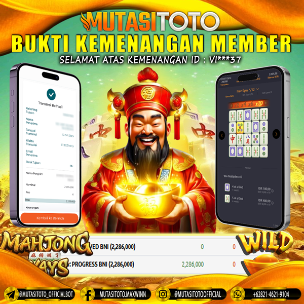 KEMENANGAN MEMBER BERMAIN DI MAHJONG WAYS PG SOFT