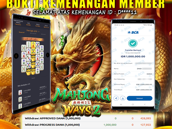 KEMENANGAN MEMBER BERMAIN DI MAHJONG WAYS 2 PG SOFT