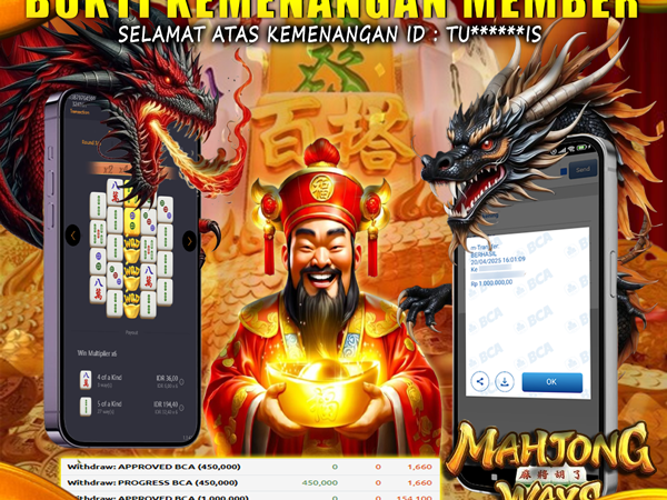 KEMENANGAN MEMBER BERMAIN DI MAHJONG WAYS PG SOFT
