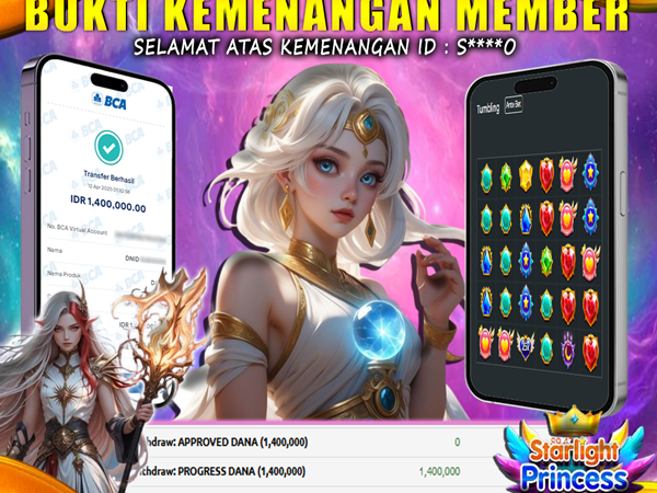 KEMENANGAN MEMBER BERMAIN DI STARLIGHT PRINCESS 1000