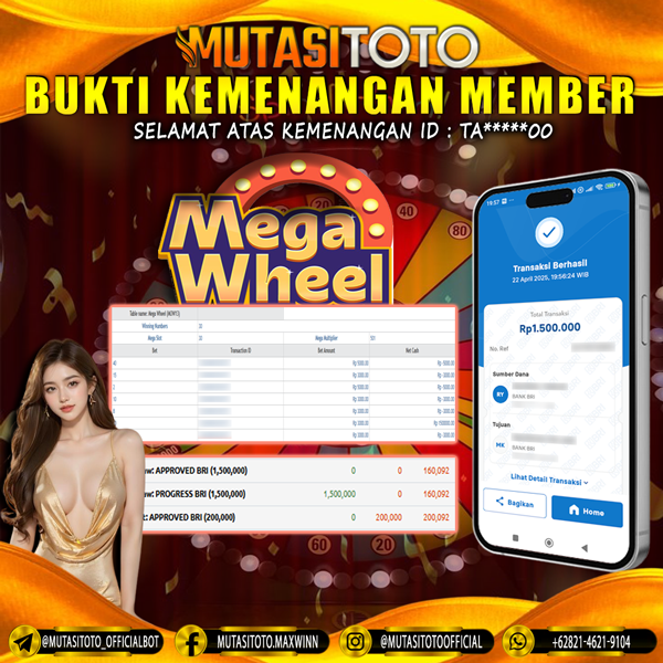 WITHDRAW MEMBER BERMAIN MEGA WHEEL