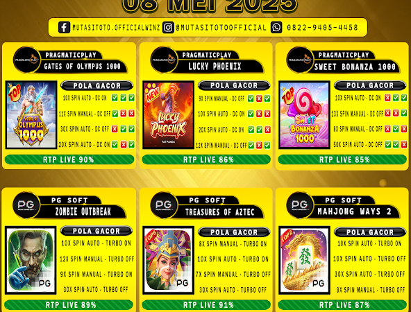 POLA GACOR TERUPDATE 08 MEI 2025 – MUTASITOTO