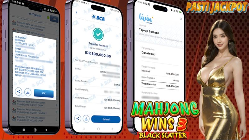 KEMENANGAN MEMBER BERMAIN DI MAHJONG WINS 3 PRAGMATIC PLAY