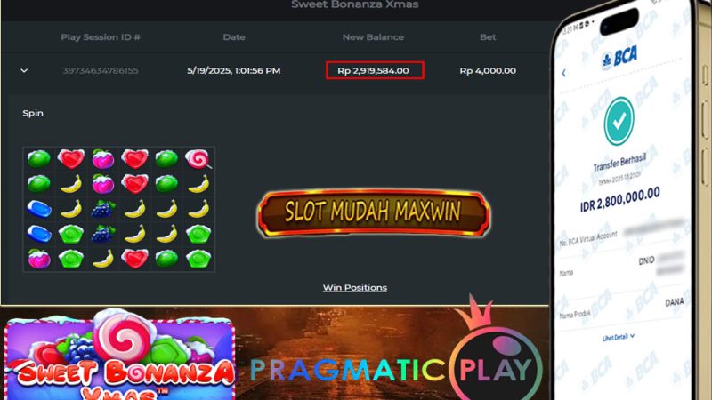 KEMENANGAN MEMBER BERMAIN DI SWEET BONANZA X MAS