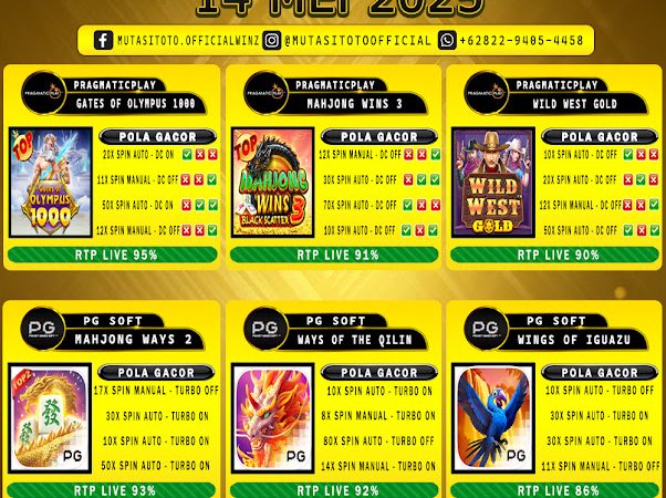 POLA GACOR TERUPDATE 14 MEI 2025 – MUTASITOTO