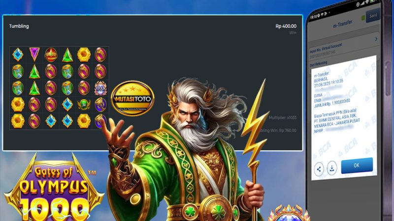 KEMENANGAN MEMBER BERMAIN DI GATES OF OLYMPUS 1000