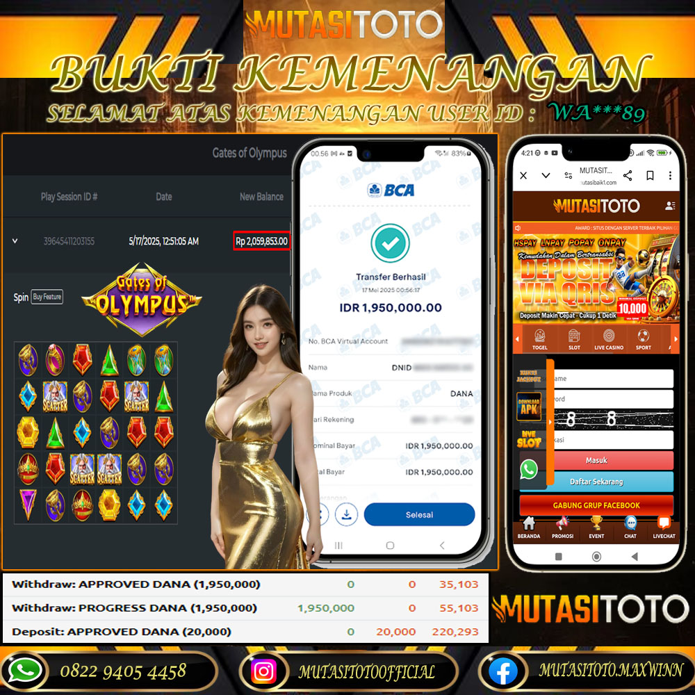 KEMENANGAN MEMBER BERMAIN DI GATES OF OLYMPUS