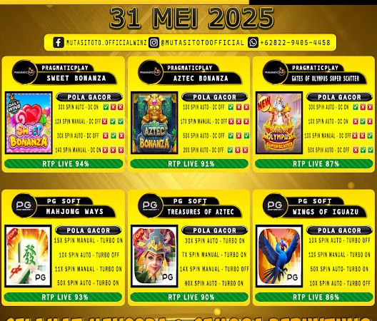 POLA GACOR TERUPDATE 31 MEI 2025 – MUTASITOTO