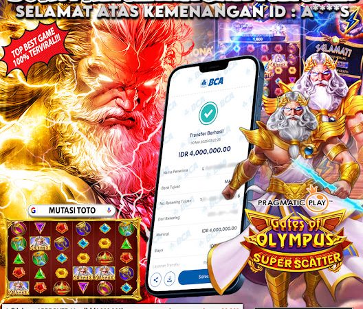 KEMENANGAN MEMBER BERMAIN DI GATES OF OLYMPUS SUPER SCATTER