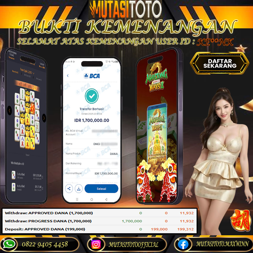 KEMENANGAN MEMBER BERMAIN DI MAHJONG WAYS 2 PG SOFT