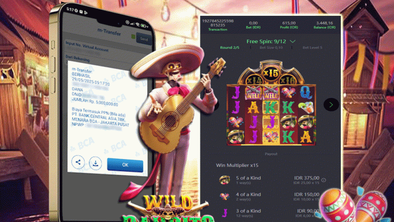 KEMENANGAN MEMBER BERMAIN DI WILD BANDITO PG SOFT