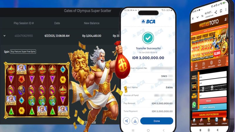 KEMENANGAN MEMBER BERMAIN DI GATES OF OLYMPUS SUPER SCATTER