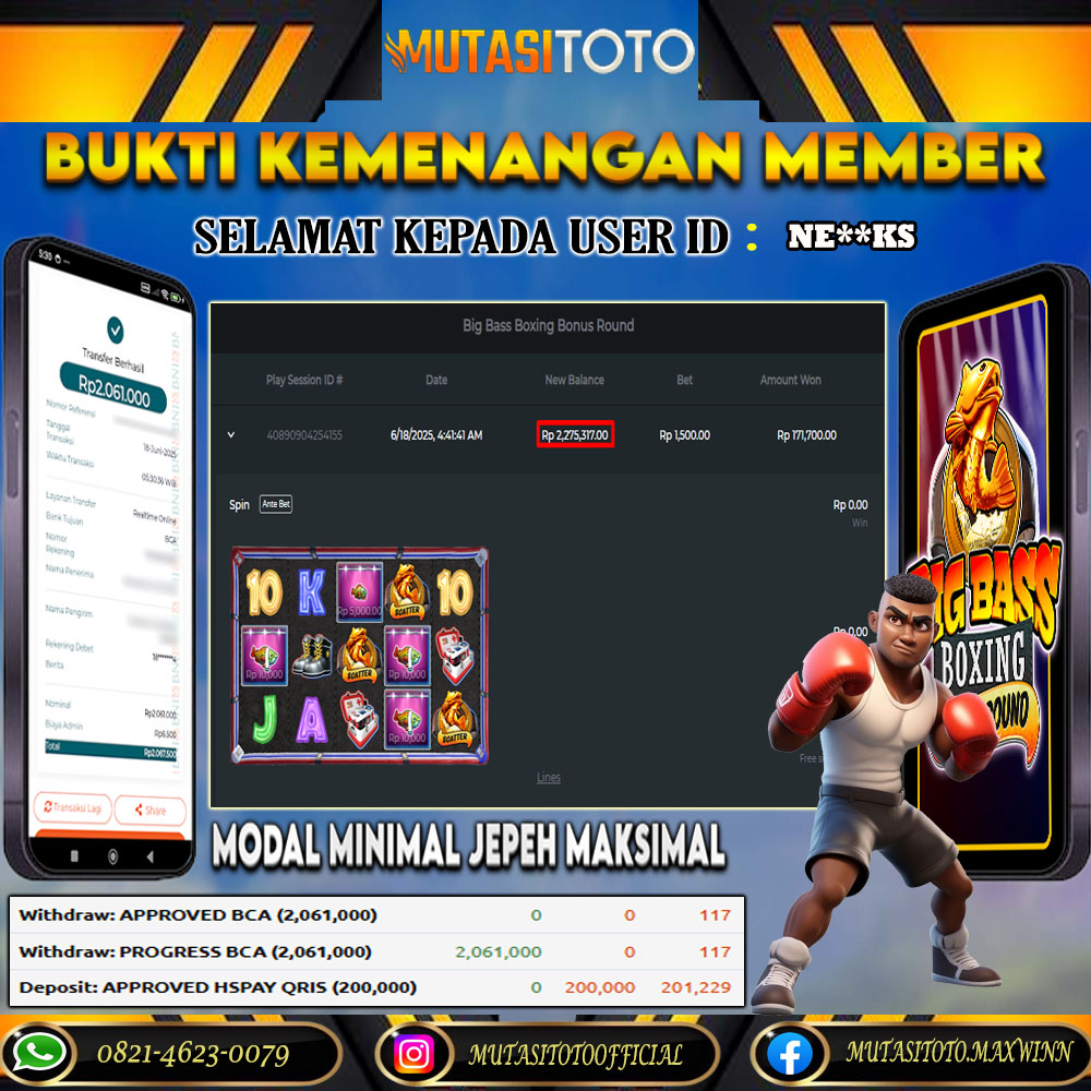 KEMENANGAN MEMBER BERMAIN DI BIG BASS BOXING BONUS ROUND