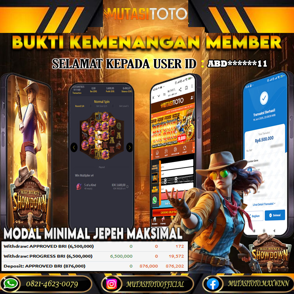 KEMENANGAN MEMBER BERMAIN DI WILD BOUNTY SHOWDOWN