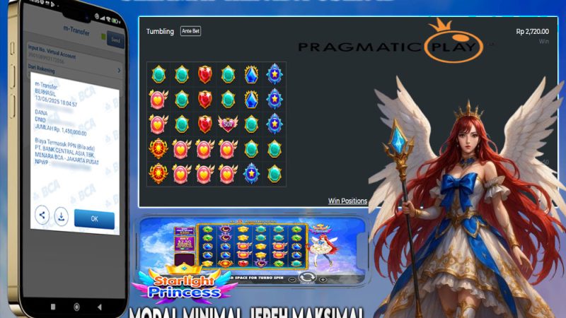 KEMENANGAN MEMBER BERMAIN DI STARLIGHT PRINCESS