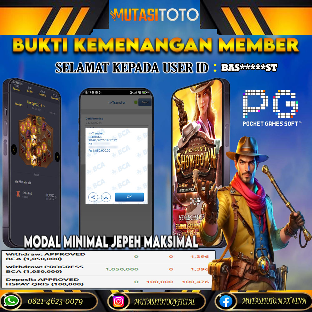 KEMENANGAN MEMBER BERMAIN DI WILD BOUNTY SHOWDOWN