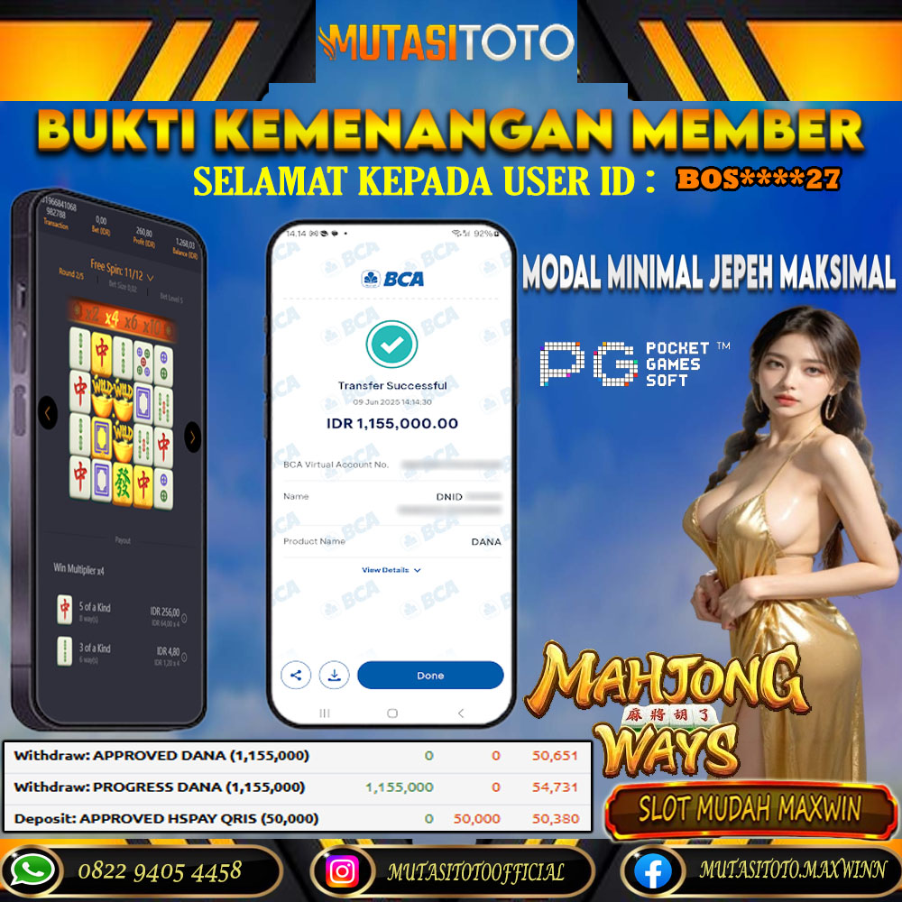 KEMENANGAN MEMBER BERMAIN DI MAHJONG WAYS