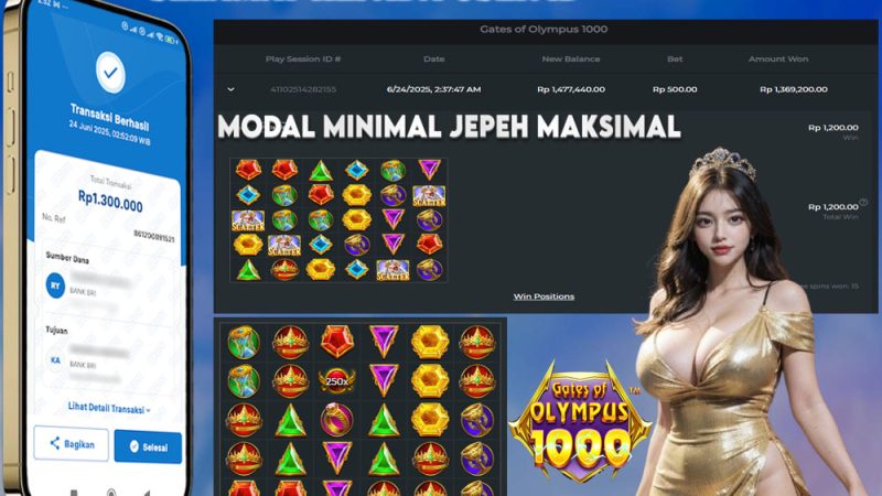 KEMENANGAN MEMBER BERMAIN DI GATES OF OLYMPUS 1000