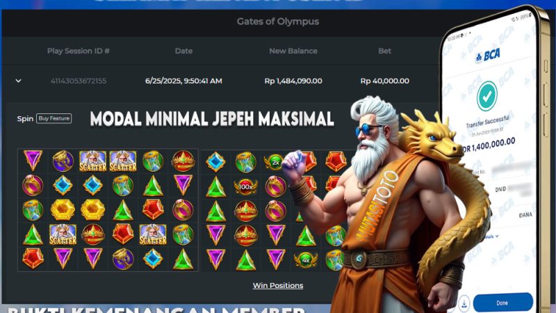 KEMENANGAN MEMBER BERMAIN DI GATES OF OLYMPUS