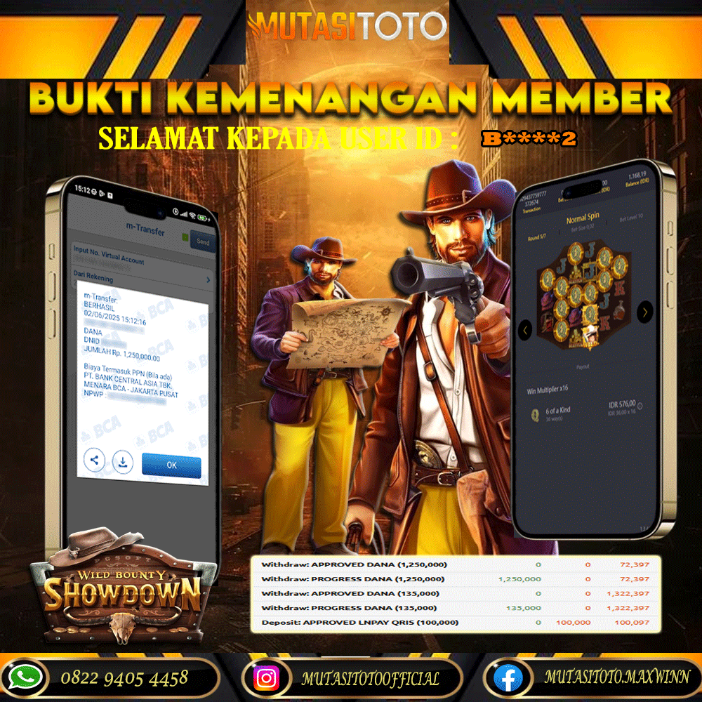 KEMENANGAN MEMBER BERMAIN DI WILD BOUNTY SHOWDOWN