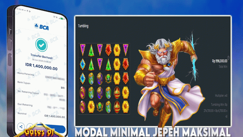 KEMENANGAN MEMBER BERMAIN DI GATES OF OLYMPUS 1000