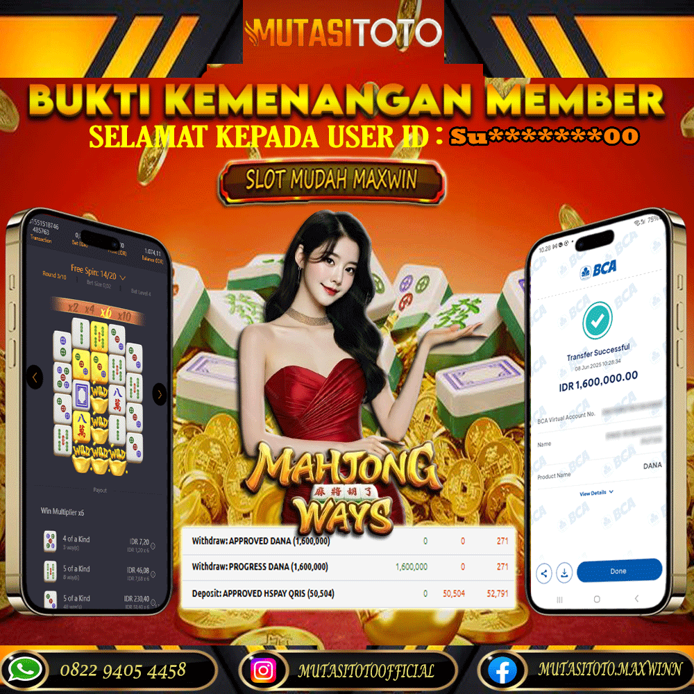 KEMENANGAN MEMBER BERMAIN DI MAHJONG WAYS