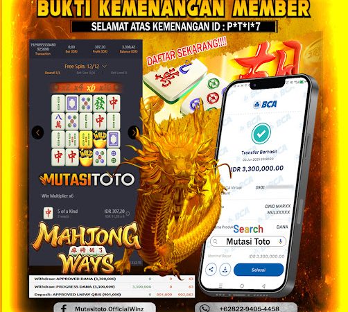 KEMENANGAN MEMBER BERMAIN DI MAHJONG WAYS