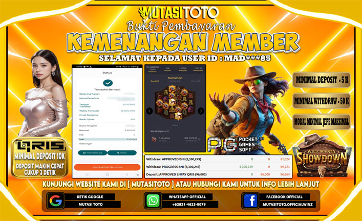 KEMENANGAN MEMBER BERMAIN DI WILD BOUNTY SHOWDOWN