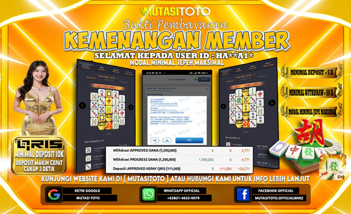 KEMENANGAN MEMBER BERMAIN DI MAHJONG WAYS
