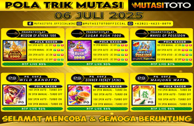 POLA GACOR TERUPDATE 06 JULI 2025 – MUTASITOTO