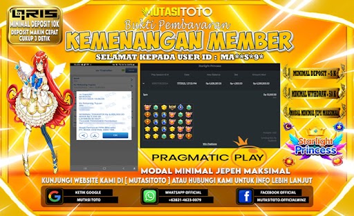 KEMENANGAN MEMBER BERMAIN DI STARLIGHT PRINCESS