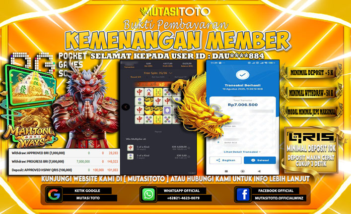 KEMENANGAN MEMBER BERMAIN DI PG SOFT MAHJONG WAYS 1