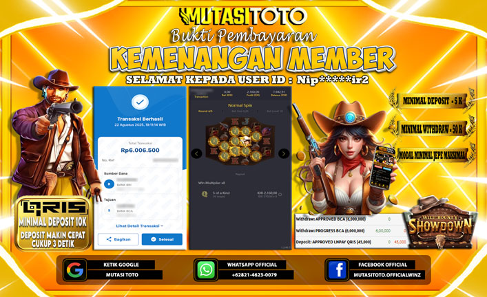 KEMENANGAN MEMBER BERMAIN DI PG SOFT WILD BOUNTY SHOWDOWN