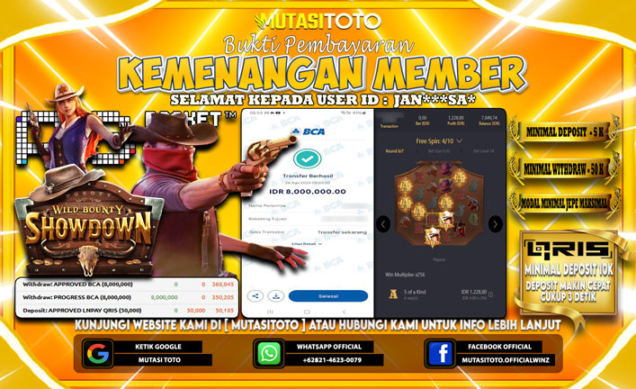 KEMENANGAN MEMBER BERMAIN DI PG SOFT WILD BOUNTY SHOWDOWN