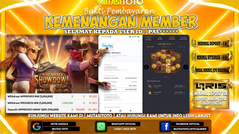 KEMENANGAN MEMBER BERMAIN DI PG SOFT WILD BOUNTY SHOWDOWN