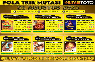 POLA GACOR TERUPDATE 21 AGUSTUS 2025 – MUTASITOTO
